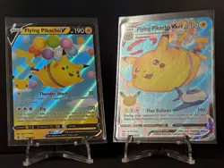 2021 Pokemon Celebrations Flying Pikachu V & Vmax 25th Anniversary Set - Image 1