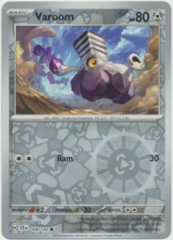 VAROOM 108/142 STELLAR CROWN POKEMON (REVERSE HOLO, NM) - Image 1