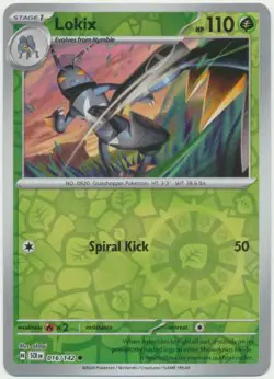 LOKIX 016/142 STELLAR CROWN POKEMON (REVERSE HOLO, NM) - Image 1