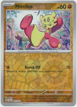 MIENFOO 083/142 STELLAR CROWN POKEMON (REVERSE HOLO, NM) - Image 1