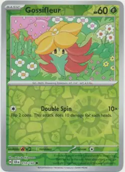 GOSSIFLEUR 010/142 STELLAR CROWN POKEMON (REVERSE HOLO, NM) - Image 1