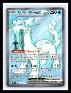 💥 Chien-Pao ex 236/193 Sv02: Paldea Evolved Holo - Pokemon Rare - Image 1
