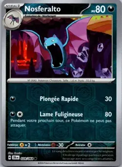 Carte Pokemon Nosferalto 028/064 Reverse - 2024 - Image 1