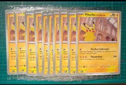 10x Pokemon Pikachu at the Natural History Museum Sealed Jumbo Promo SVP - Image 1