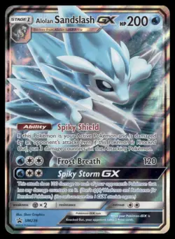 Pokemon TCG Alolan Sandslash GX SM236 Promo Holo - Image 1