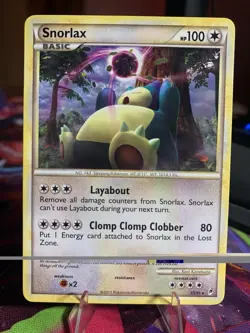 Pokemon TCG Snorlax 33/95 Call of Legends Rare Non-Holo Card - Image 1