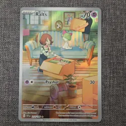 Pokemon Ralts Full Art Illustration Rare Holo SV01 211/198 70 HP Card - Image 1
