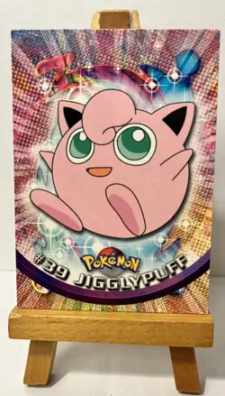 Topps Series 1 1999 TV Animation Ed JIGGLYPUFF #39 Pokemon Character Card - Image 1