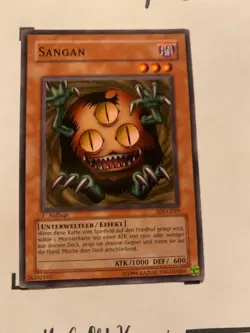 SANGAN - 1. AUFLAGE SDJ-G019 DEUTSCH Yu-Gi-Oh! CARD COMMON KONAMI TCG OCG 2003 - Image 5