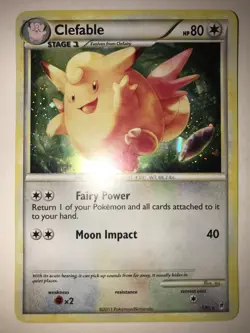 Pokemon Card - Clefable Call of Legends 1/95 Holo Rare LP/NM - Image 1