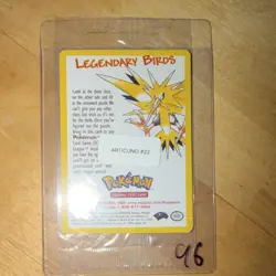 Pokemon Articuno Promo Vintage Pokemon League Card #22 Regular 2000 - Image 1