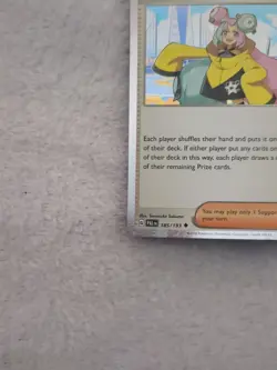 Iono 185/193 Holo Pokemon Prize Pack Series 4 Promo Pokemon Card Play Stamp - Image 4