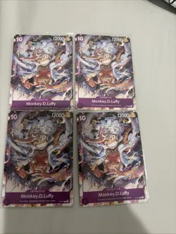 Monkey.D.Luffy 4 Card Lot One Piece Promo P-041 - Image 1