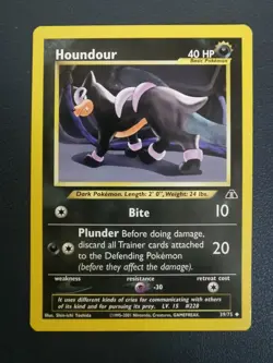 Pokemon Card Houndour 39/75 Neo Discovery Uncommon - Image 1