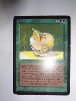 MTG MAGIC THE GATHERING CARD ORIGINAL BETA GREEN LURE ENCHANTMENT UNCOMMON - Image 1