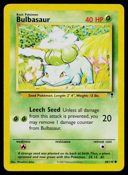 Pokemon Card Bulbasaur 68/110 Legendary Collection Non-Holo - Image 1