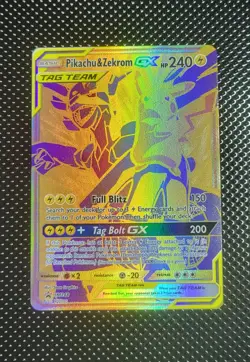 Pokemon TCG Pikachu & Zekrom GX SM248 Holo Promo Card - Image 1