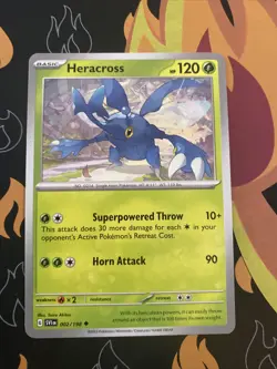 Pokemon Card 002/198 Heracross - Scarlet & Violet - Regular - Uncommon - NM - Image 1