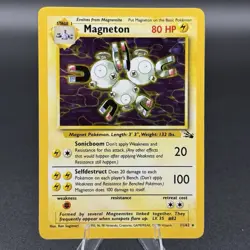 Magneton - 11/62 Fossil - Pokemon - Foil Rare Card - LP - Image 1