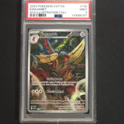 Pokemon TCG Kingambit SVP 130 Shrouded Fable Black Star Promo Card PSA 9 - Image 1