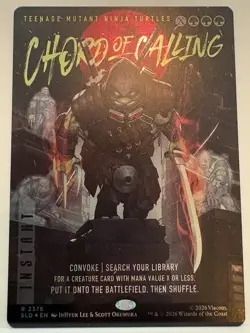 🌟 Chord of Calling FOIL MTG TMNT Secret Lair 🌟 - Image 1