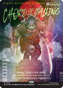 🌟 Chord of Calling FOIL MTG TMNT Secret Lair 🌟 - Image 2