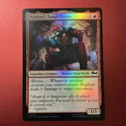 Raphael, Tough Turtle (Foil) 0104 - TMT Teenage Mutant Ninja Turtles - MTG NM/M - Image 1