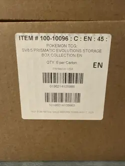 Sealed Pokemon Scarlet & Violet SV8.5 Prismatic Evolutions Surprise Box Case - Image 4