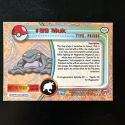 #89 Muk Pokemon Topps Series - Image 2