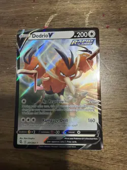 Dodrio V #201 Pokemon Card - Fusion Strike 201/264 NM Holo Rare Full Art TCG - Image 1