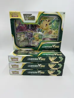Pokemon TCG Leafeon VSTAR Special Collection Lot of 4 Sealed Boxes - Image 1