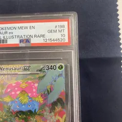 2023 POKEMON MEW EN-151 SPECIAL ILLUSTRATION RARE #198 VENUSAUR EX PSA 10 - Image 3