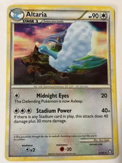 ALTARIA 2/102 HGSS Triumphant *HOLO*RARE 1X Pokemon card NM - Image 3