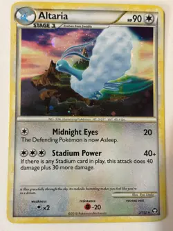 ALTARIA 2/102 HGSS Triumphant *HOLO*RARE 1X Pokemon card NM - Image 5