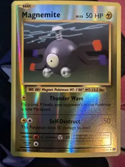 Pokemon TCG XY Evolutions LP Reverse Holo Magnemite 37/108 - Image 1