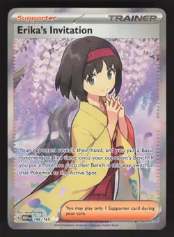 Erika's Invitation 196/165 Pokemon TCG SV: Scarlet & Violet 151 NM - Image 1