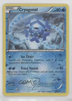 Cryogonal Reverse Foil Pokemon Black & White Noble Victories #33 - Image 1