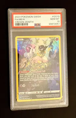 2023 Pokemon SWSH Crown Zenith FA Mew #GG10 PSA 10, Auth. Guaranteed, Ships Free - Image 1