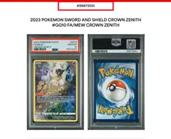 2023 Pokemon SWSH Crown Zenith FA Mew #GG10 PSA 10, Auth. Guaranteed, Ships Free - Image 3