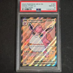 Wigglytuff Ex Scarlet & Violet: 151 187/165 Ultra Rare Pokemon TCG PSA 8 - Image 1