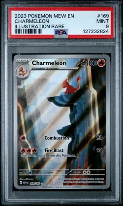 2023 POKEMON MEW EN-151 ILLUSTRATION RARE #169 CHARMELEON PSA 9 - Image 1