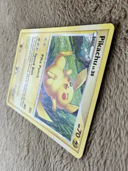 2008 Pokemon TCG DP Stormfront Pikachu Lv.20 HP 70 Common Non-holo 70/100 LP - Image 3