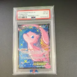 Pokemon Mew EX Ultra Rare Full Art Holo Legendary Treasures RC24 PSA 6 - Image 1