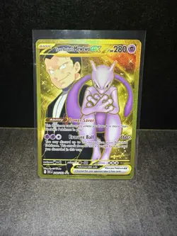 Pokemon Team Rocket's Mewtwo EX Sv10: Destined Rivals Hyper Rare Holo - Image 1