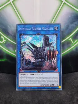 Yugioh Infinitrack Fortress Megaclops INCH-EN011 Secret Rare 1st Edition LP - Image 1