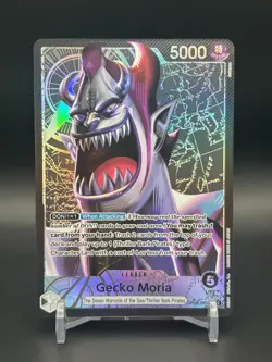 Gecko Moria Alt Art Leader OP06-080 Wings Of The Captain One Piece TCG English - Image 1