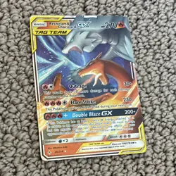 Pokemon TCG Reshiram & Charizard GX TAG TEAM Unbroken Bonds 20/214 270 HP Card - Image 1