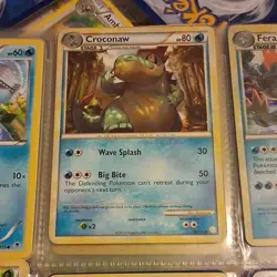 Pokemon TCG HeartGold & SoulSilver Card Lot, Totodile, Croconaw, Chikorita - Image 3