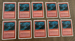 MTG: Lightning Bolt 10 4th Edition NM - Image 1