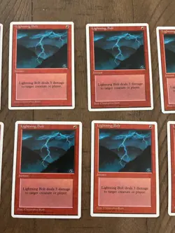 MTG: Lightning Bolt 10 4th Edition NM - Image 4